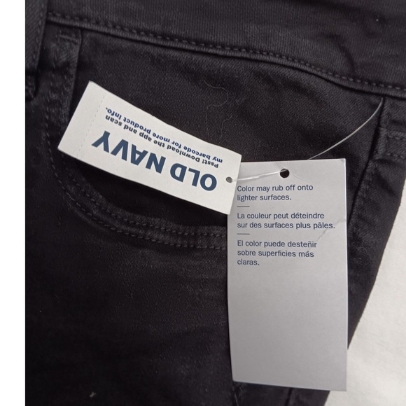 New with Tags Old Navy Rockstar Super Skinny Jeans Black Distressed Size 24 - Picture 9 of 17